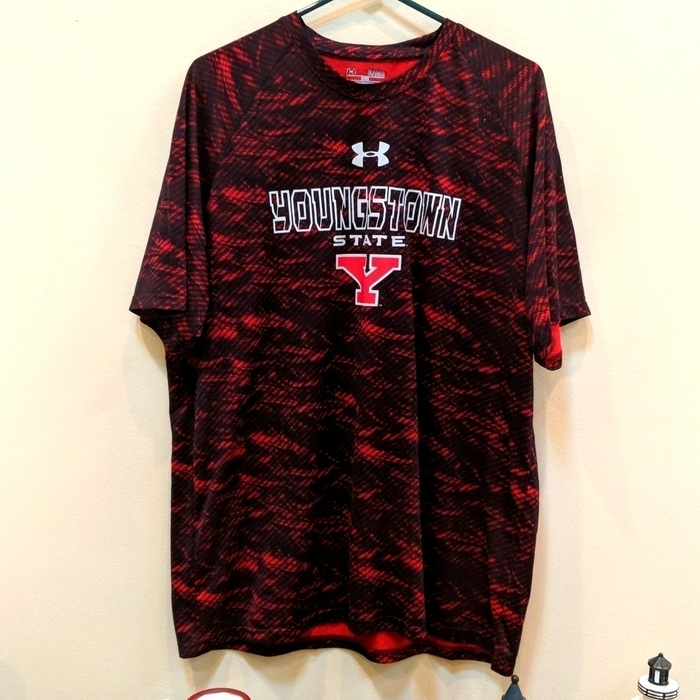 Under Armour Heat Gear Loose Men's Short Sleeve Collegiate Shirt Size XL